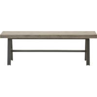 Edson dining bench, cement and metal