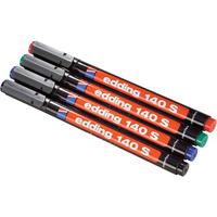 Edding 04140-4000 E-140 S OHP Marker 4x Set 0.3mm Black, Red, Blue...