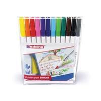 Edding Colouring Pens Broad Line Width 1-2mm Washable Assorted Colours