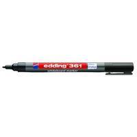 Edding 361 Drywipe Black Marker CP40