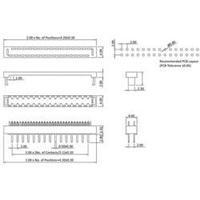 Edge connector (receptacle) LPV2S16 Total number of pins 16 No. of rows 2 econ connect 1 pc(s)