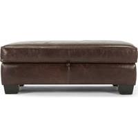 Edward Storage Footstool, Vintage Brown
