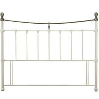 Edwardian II Metal Headboard Ivory