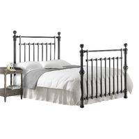 Edward Metal Bed - Black Nickel - Double