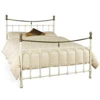 Edwardian II Ivory Bed Frame with Antique Bronze