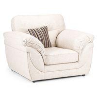 eden fabric armchair cream