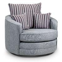 Eden Swivel Armchair Grey