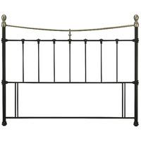 Edwardian II Metal Headboard Black