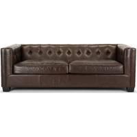 Edward 3 Seater Sofa, Vintage Brown