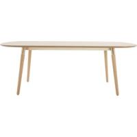 edelweiss extending dining table ash and brass