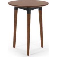 edelweiss side table walnut and black
