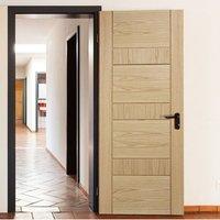 Edmonton Oak Flush Fire Door, 30 Minute Fire Rated and Prefinished