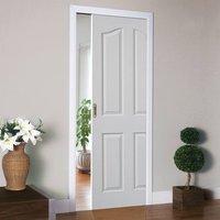 Edwardian White Single Pocket Door