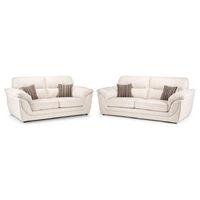 Eden 3 and 2 Seater Fabric Suite Cream