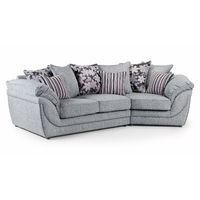 eden angled corner sofa grey right hand