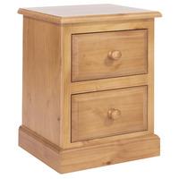 Edwardian 2 Drawer Bedside Cabinet