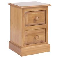 Edwardian 2 Drawer Petite Bedside Cabinet