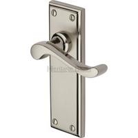 Edwardian Lever Latch (Set of 2) Finish: Mercury Split, Size: 15.3 cm H x 4.9 cm W