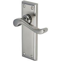 Edwardian Lever Latch (Set of 2) Size: 10.2 cm H x 4.9 cm W, Finish: Mercury Split