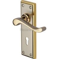 Edwardian Lever Lock (Set of 2) Finish: Jupiter Split