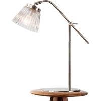 Edie Table Lamp, Brushed Steel