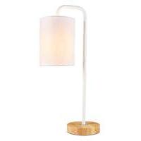 Eden Wooden Base Table Lamp White