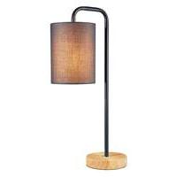 Eden Wooden Base Table Lamp Grey