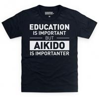 education aikido kids t shirt