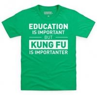 Education Kung Fu Kid\'s T Shirt