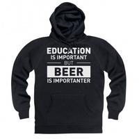 education beer hoodie