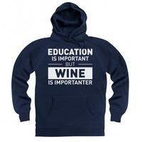 Education Wine Hoodie