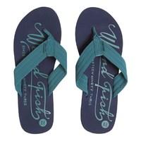 Eden Artist Print Flip Flop Dark Navy