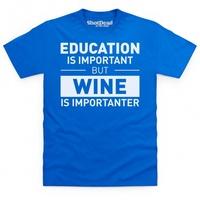 education wine t shirt