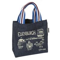 Edinburgh Cityscape - Mini Denim Tote Bag