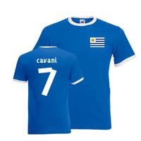 Edison Cavani Uruguay Ringer Tee (blue)