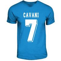 edinson cavani napoli hero t shirt sky blue