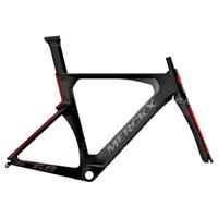 Eddy Merckx Lugano 68 TT Frameset - 2017 - Black / Silver / Red / Medium