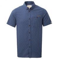 edmond short sleeved shirt dusk blue dobby