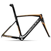 Eddy Merckx San Remo 76 Frameset - 2017 - Black / Anthracite / Orange / Large