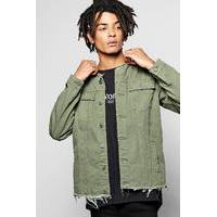 Edge Denim Jacket - khaki