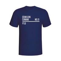 edinson cavani psg squad t shirt navy kids