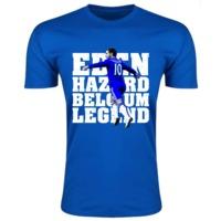 eden hazard belgium legend t shirt blue