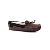 Eden Fur Lined Tweed Slipper