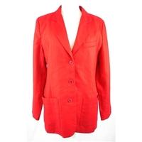 Eddie Bauer - Size 8 - Scarlet - Linen Lightweight Jacket