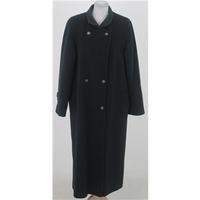 edinburgh collection size xl dark blue wool long coat