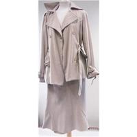 Editions - Size: Jacket 14, skirt 12 - Beige - Skirt suit