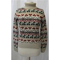 edina ronay size 10 multi coloured jumper