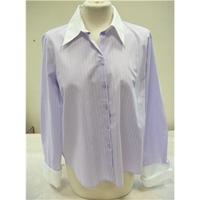 Editions, lilac long sleeved blouse, size 16