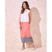 Eden Rock Linen Colour Block Dress