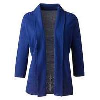 Edge To Edge Cardigan With Pointelle